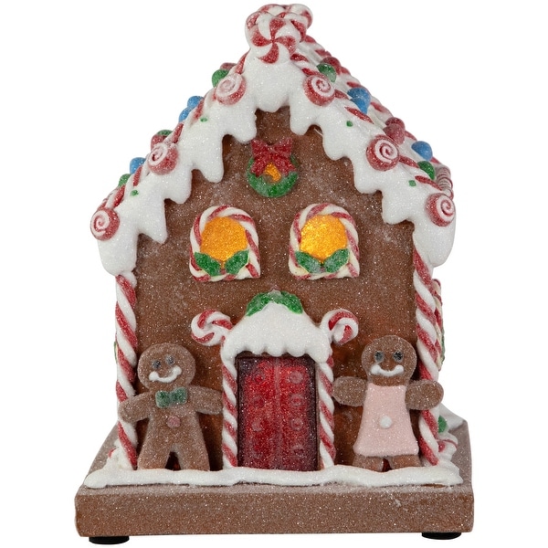 PreLit LED Gingerbread Candy House Christmas Decoration