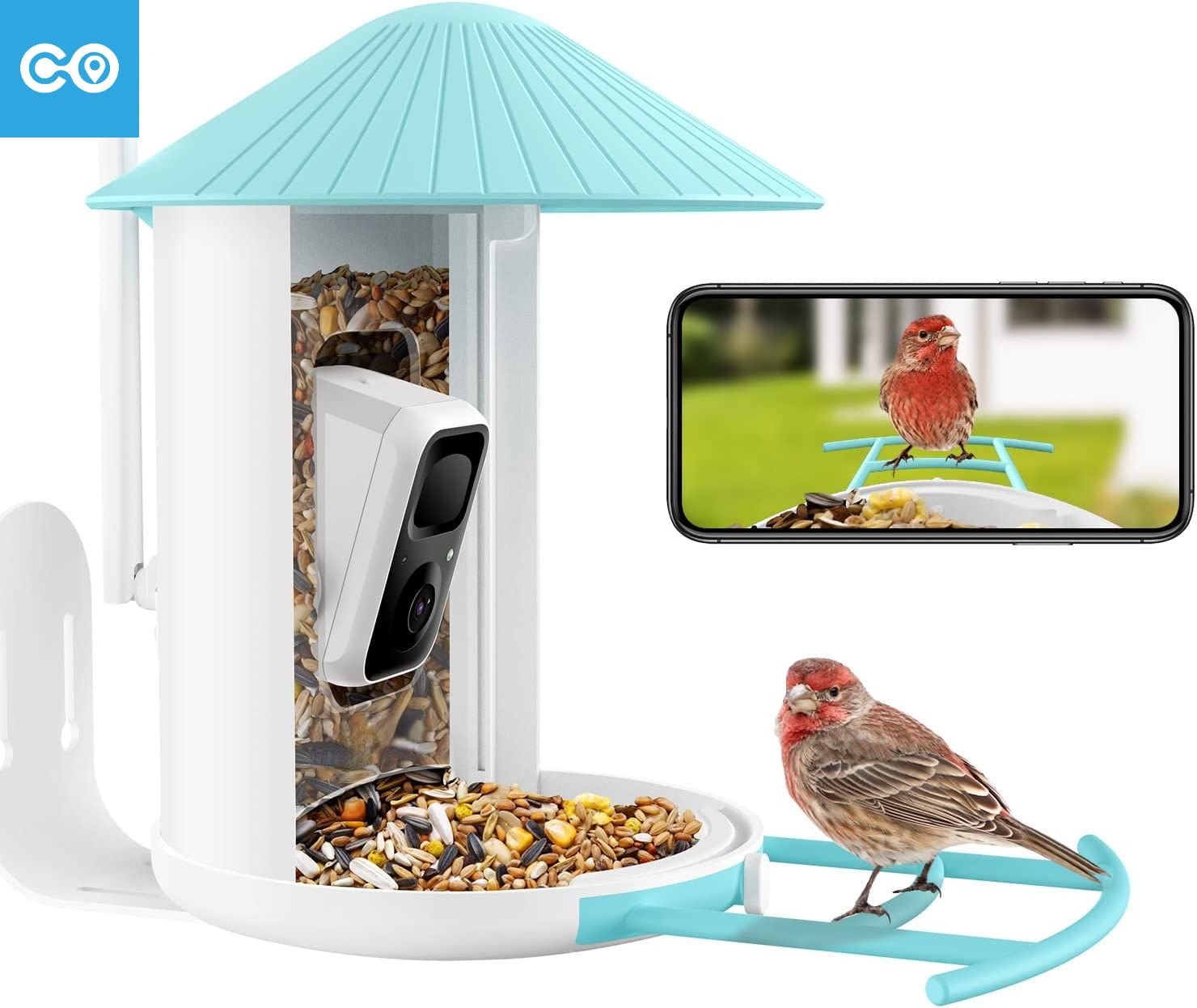 Reliable from YC Birdfy Lite-  Bird Feeder Camera  Bird Watching Camera Auto Capture Bird Videos and Motion Detection  Bird House Camera  Ideal Gift for Family