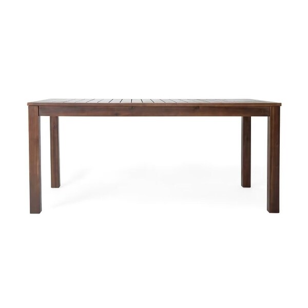 Outdoor wood Rectangular dining table，for patio，garden