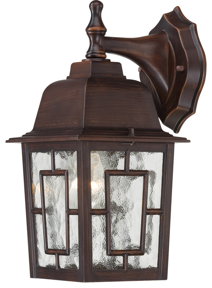 Banyan 1 Light Outdoor Wall Light  Rustic Bronze   Traditional   Outdoor Wall Lights And Sconces   by Mylightingsource  Houzz