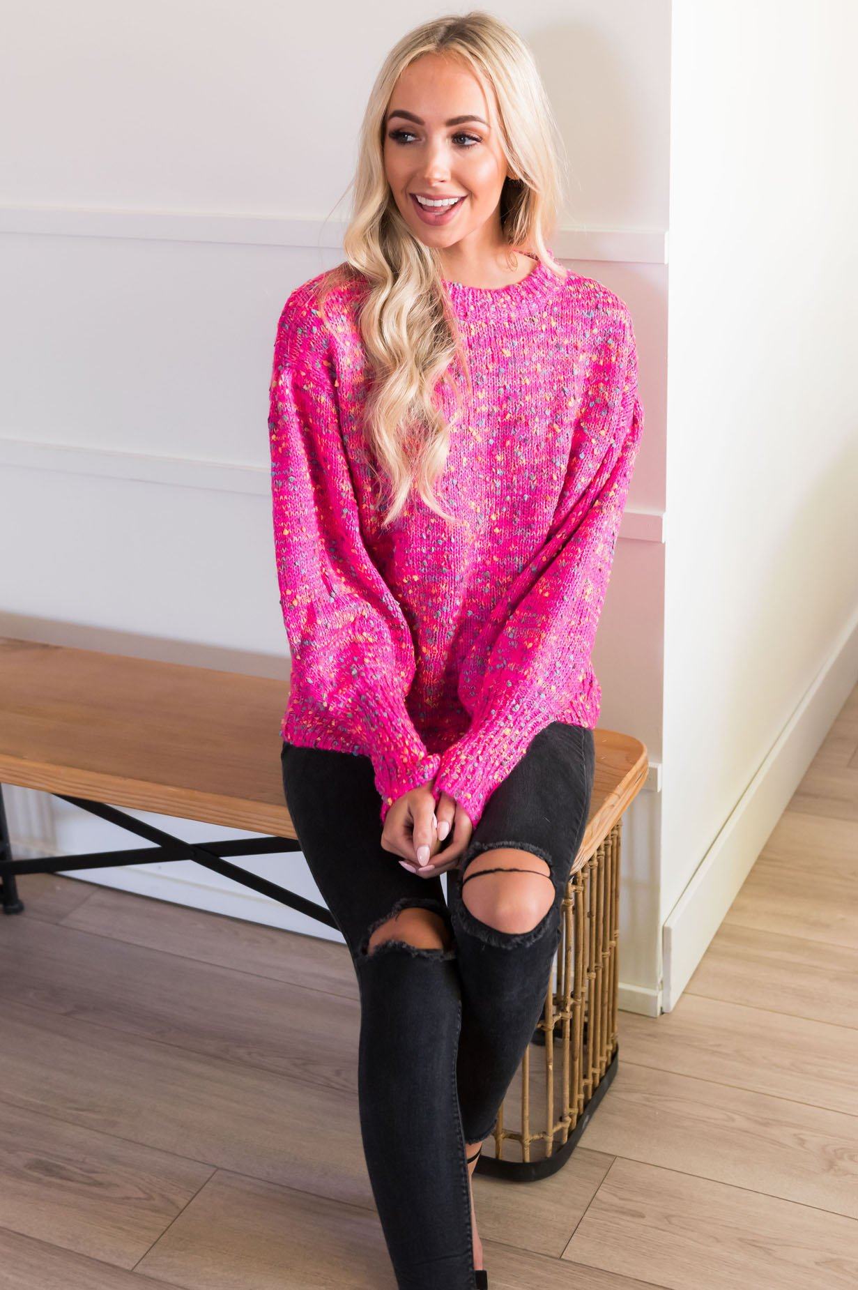 Colorful Outlook Modest Sweater