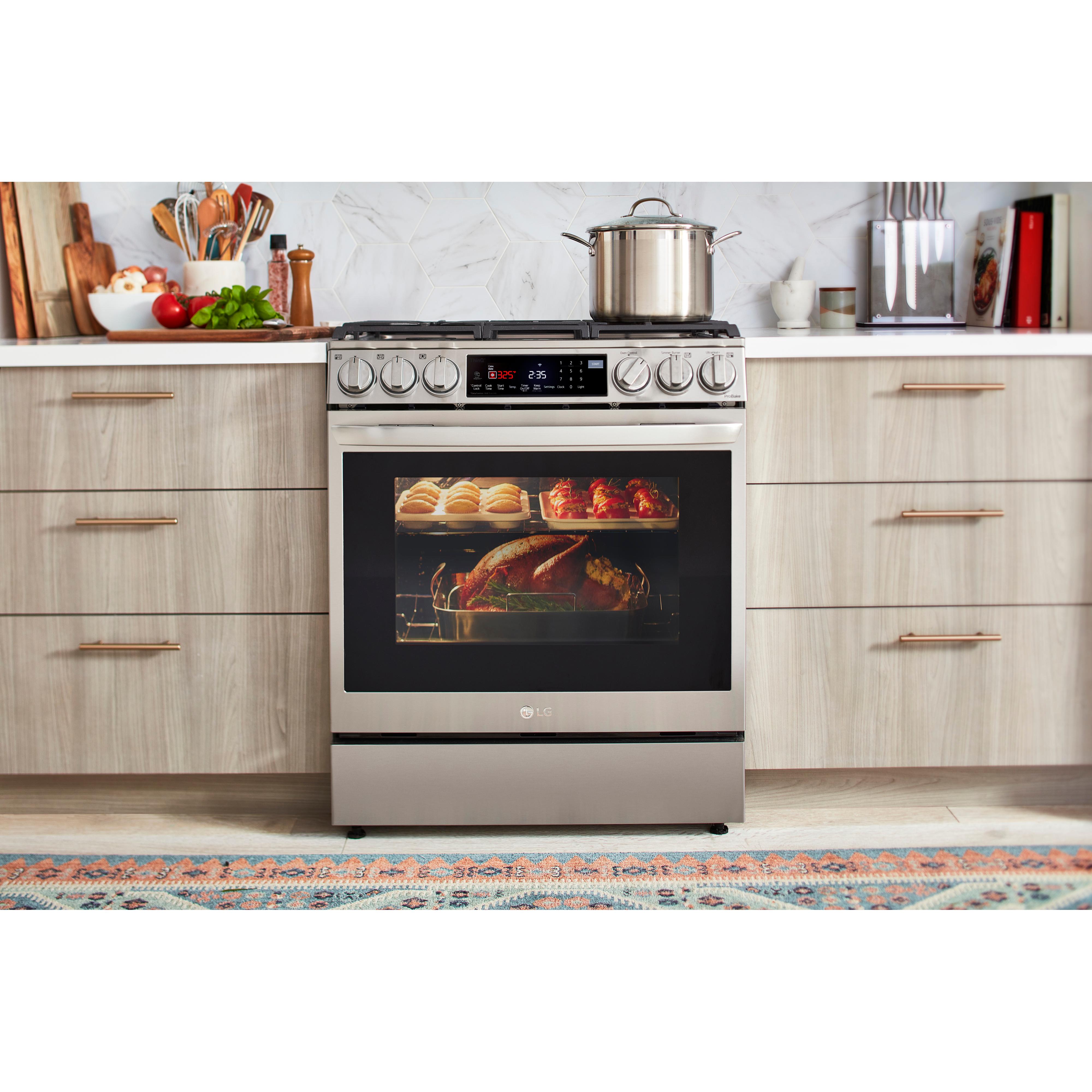 LG 30-inch Slide-In Gas Range with Air Fry LSGL6335F