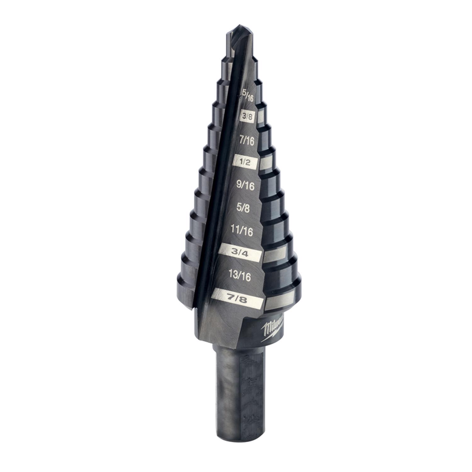 MW Jam-Free 3/16 - 7/8 in. X 6 in. L Metal Step Drill Bit 1 pc