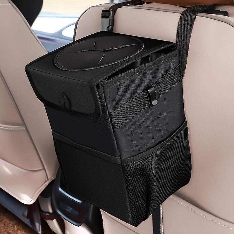 Foldable Waterproof Trash Box Car Interior Organizer Multifunctional Storage Bag Hanging Garbage Bin Litter Can Auto Accessories