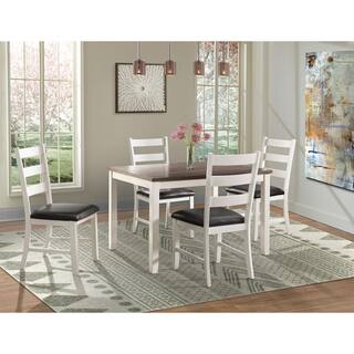 Picket House Furnishings Kona White Upholstered Ladder Back Dining Chair (Set of 2) DMT700SC