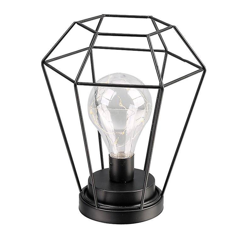 Diamond Shape Metal Cage Lamp