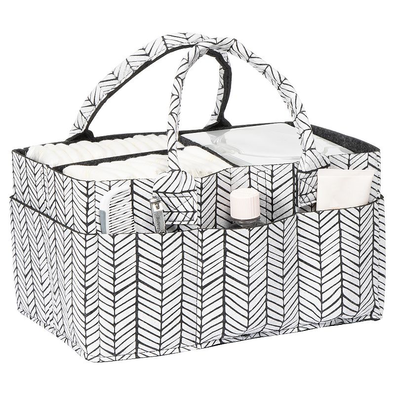 Sammy and Lou Herringbone Felt Storage Caddy