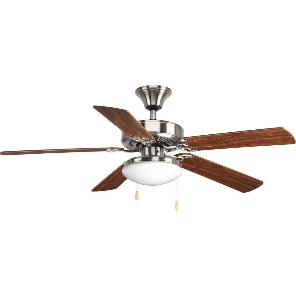 Progress Lighting Fan Light Kits Collection 2-Light Brushed Nickel Ceiling Fan Light Kit P2602-09WB