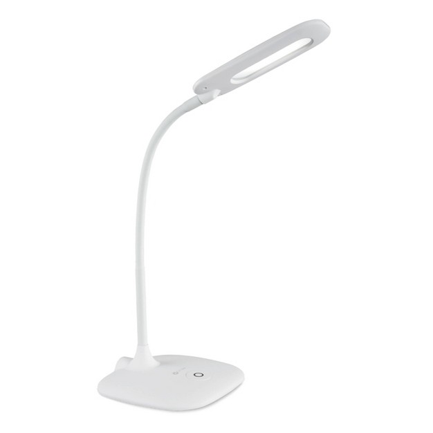 Wellness Series Flexible Soft Touch Desk Lamp includes Led Light Bulb White Ottlite