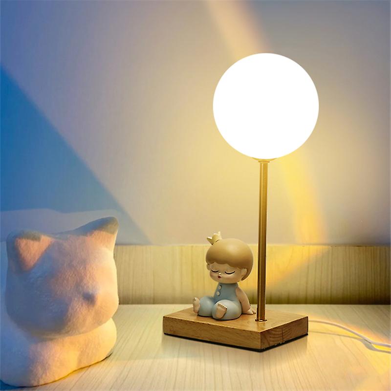 Astronaut Moon Light Led Night Light Girl Ins Atmosphere Tricolor Dimming Light Desk Bedroom Bedside Living Room Romantic Table Lamp