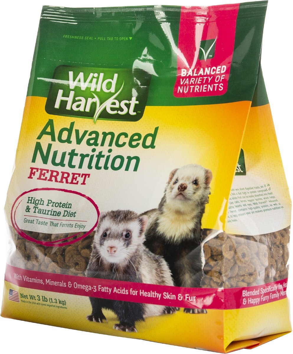 Wild Harvest Advanced Nutrition Ferret Food， 3-lb bag