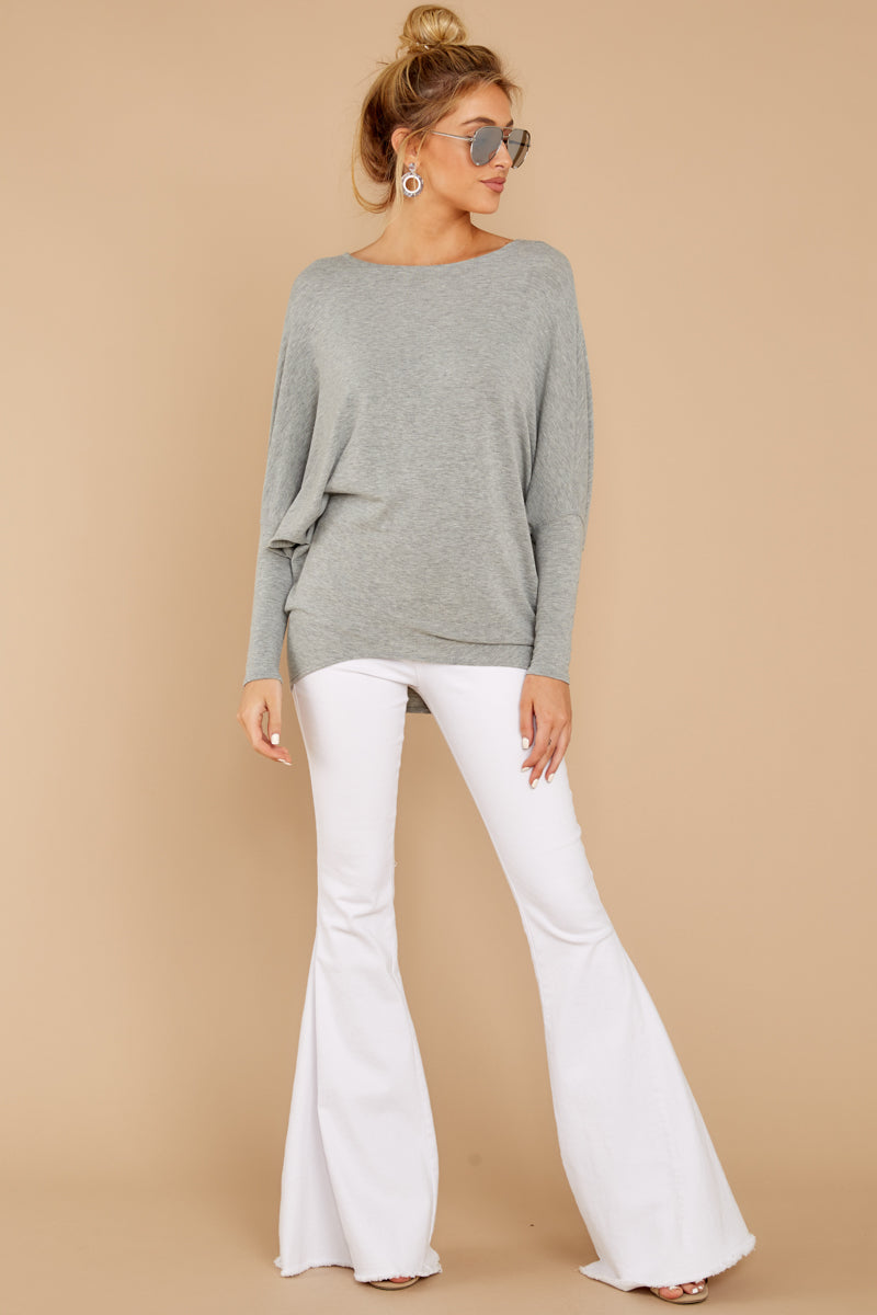 Take The Long Road Heather Grey Top