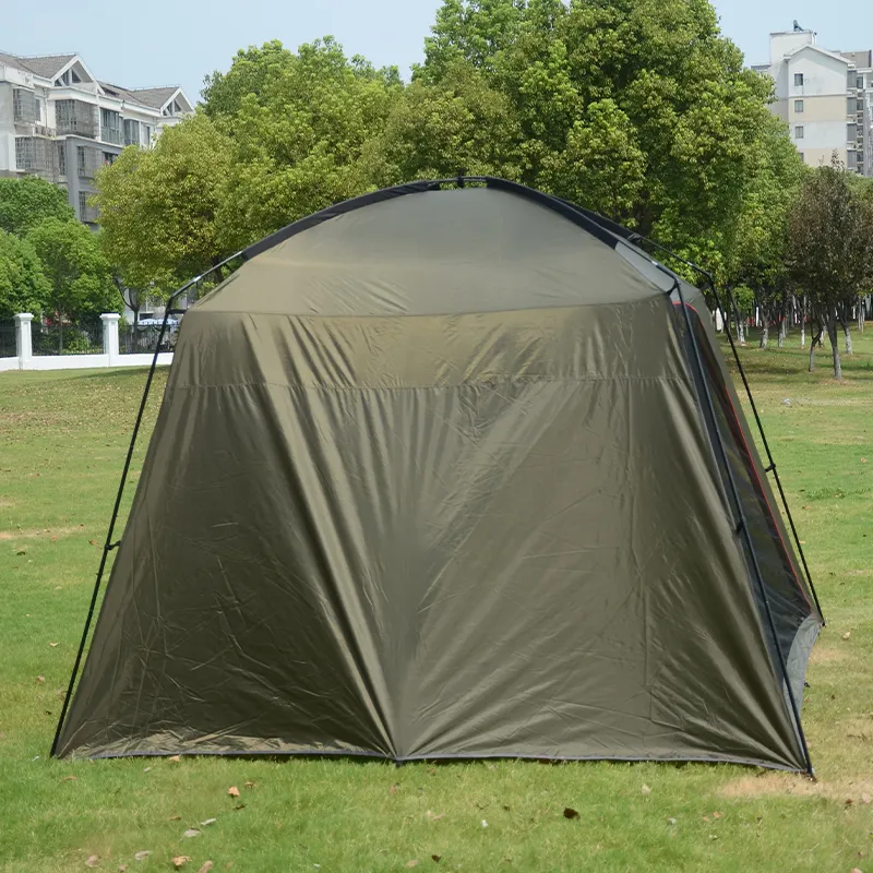 Single Layer Family Outdoor Hiking Upgraded Ventilation Diagonal Bracing Type 190T Polyester 8 10 Person Camping Tent