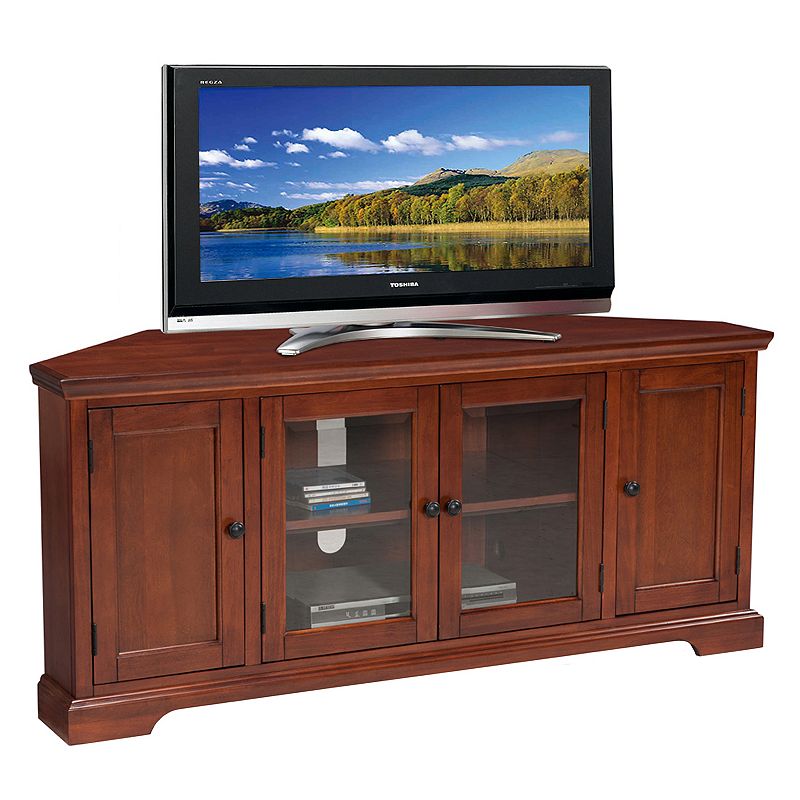 Leick Furniture Westwood Oak Finish Corner TV Stand