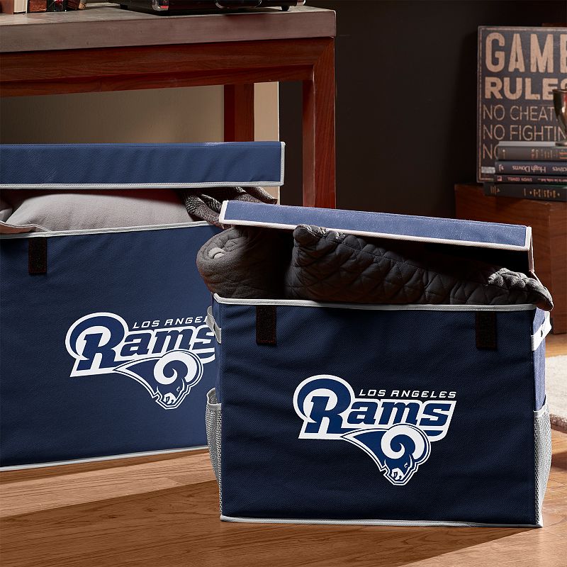 Franklin Sports Los Angeles Rams Small Collapsible Footlocker Storage Bin