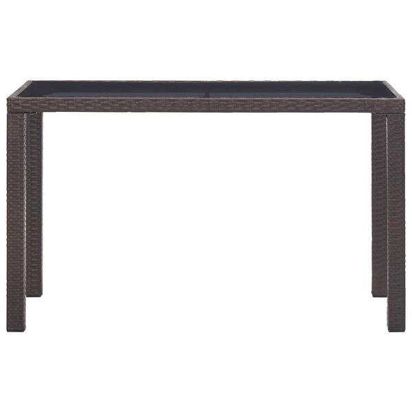 vidaXL Patio Table Brown 48.4