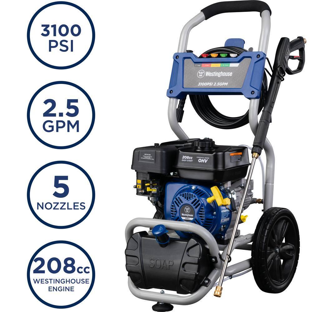 Westinghouse 3100 PSI 25 GPM 208 cc Gas Pressure Washer