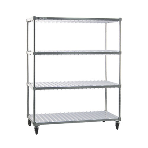 New Age Industrial 96087 Mobile Tray Drying Rack， 3 Levels