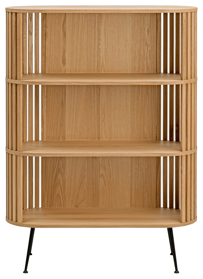 57 quotWhite Wood Three Tier Standard Bookcase   Bookcases   by HomeRoots  Houzz