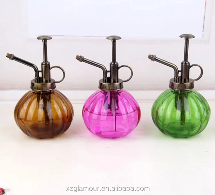 Manufacturers supply custom vintage pumpkin shape glass watering can 250ml watering gardening tools