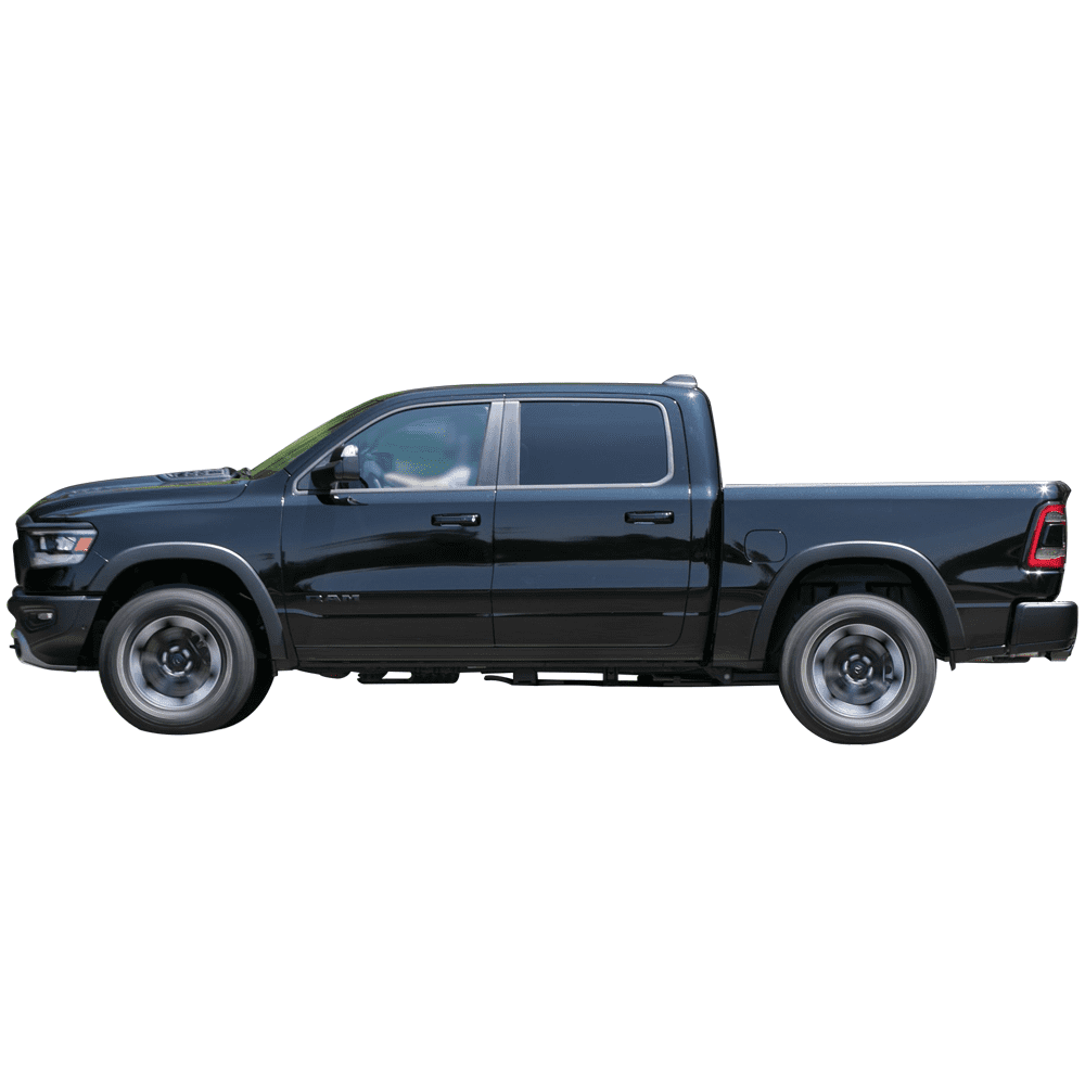 Ikon Motorsports Compatible with 19-23 Dodge Ram 1500 Truck OE Style Front Rear Fender Flares Matte Black 4PC Set