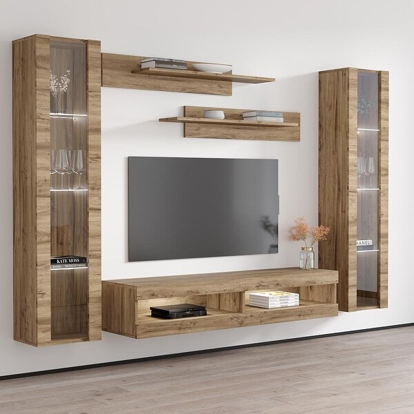 Fly AB2 34TV Wall Mounted Floating Modern Entertainment Center