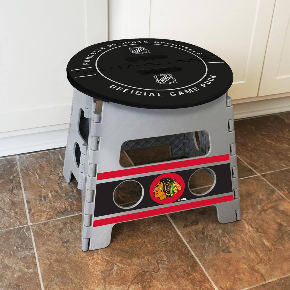 FANMATS NHL Chicago Blackhawks Plastic Folding Step Stool 24863