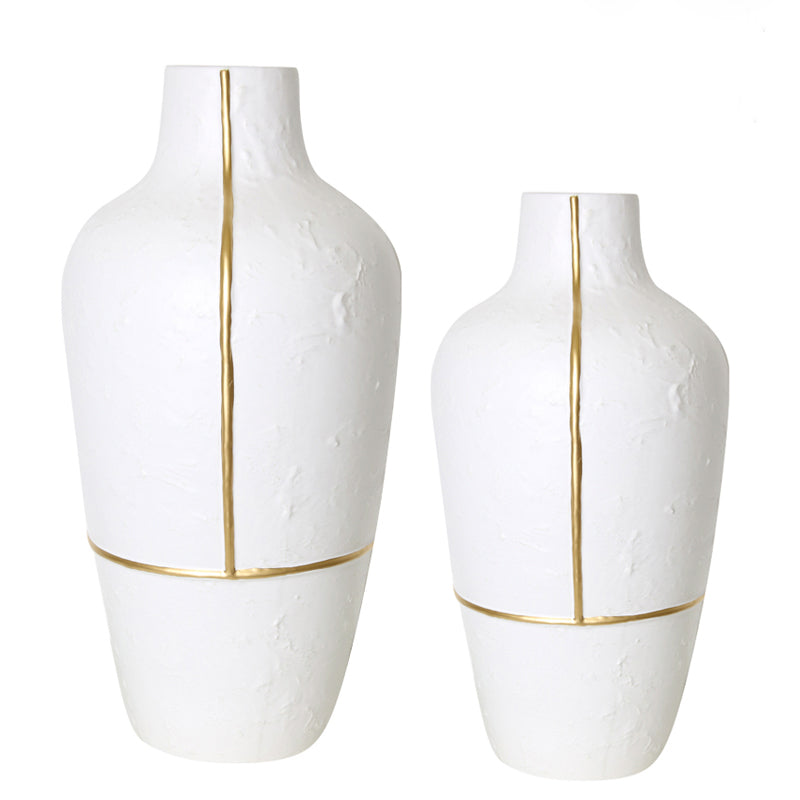 White Vase With Gold Thread-A Fa-D1954A