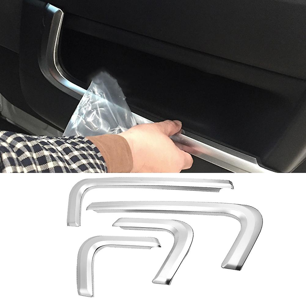 4pcs Car Interior Door Decor Strip Trim Fit For Land Rover Range Rover Sport 2014-2018