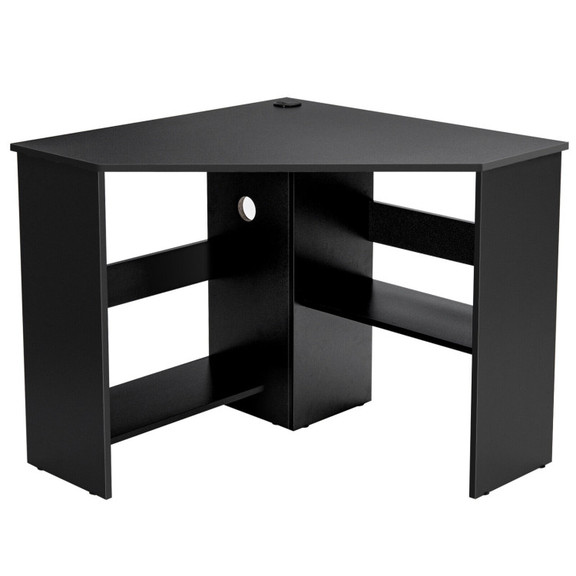 Costway 39615028 Corner Computer Desk Triangle Wri...