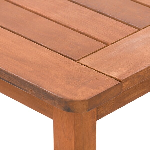 CorLiving Miramar Natural Hardwood Outdoor Bar Height Table