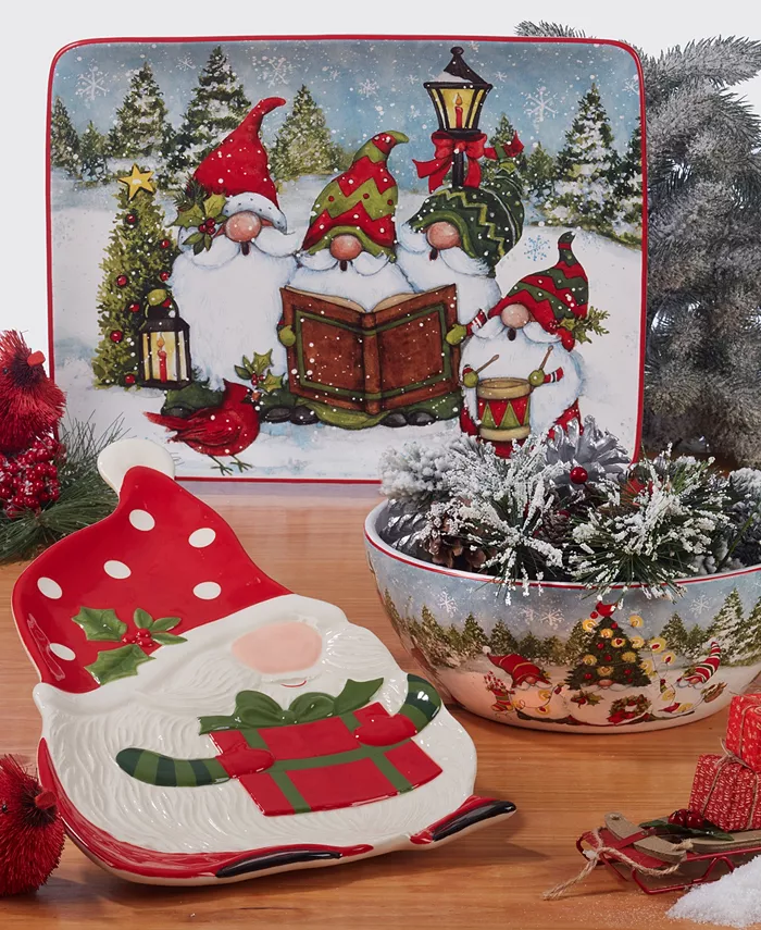 Certified International Certified Christmas Gnomes Dinnerware Collection