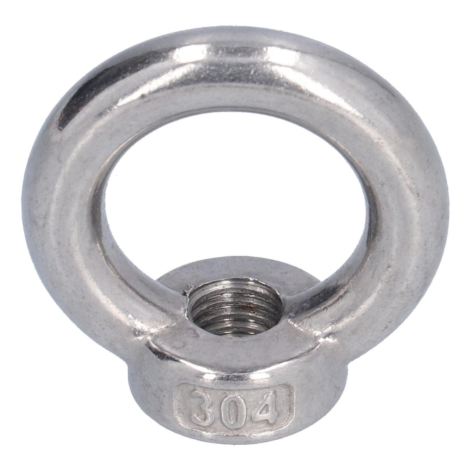 10pcs Lifting Eye Nut Stainless Steel Ring Shape Fastener Tools For Forestry Machinerym6