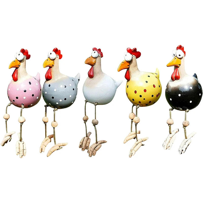 Wholesale handmade custom garden ornaments garden supplies resin art cute animal chicken