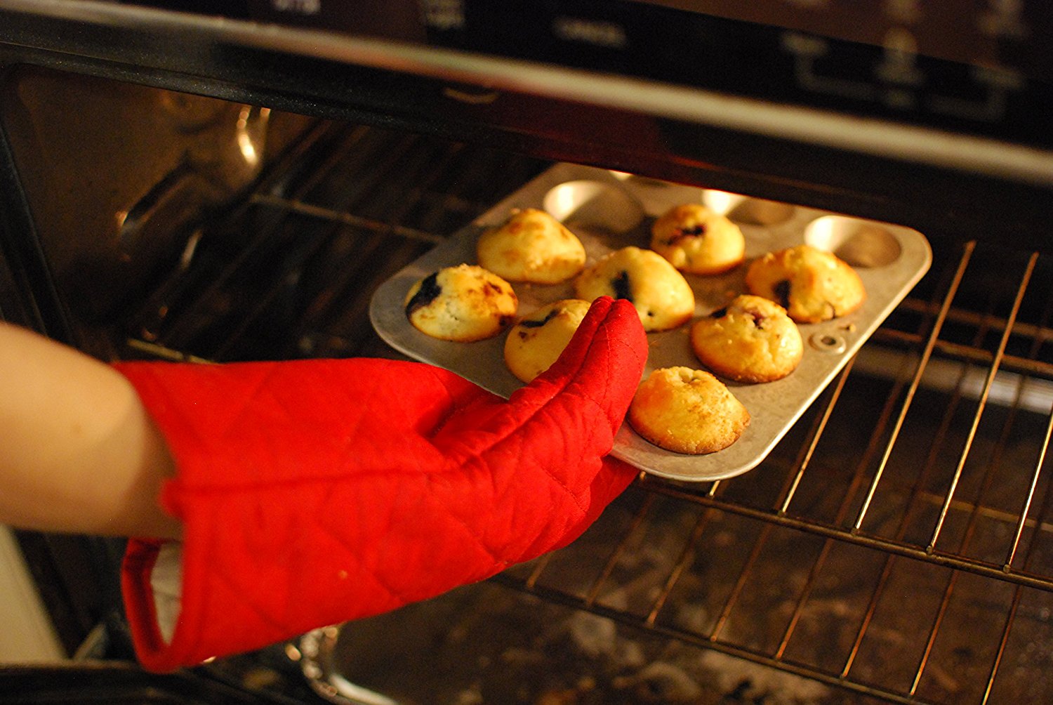 Pot Holders - Oven mitts - Pack of 4 Pot holder - Red - Potholders for kitchen