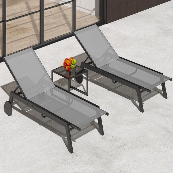 Outdoor Metal Chaise Lounge