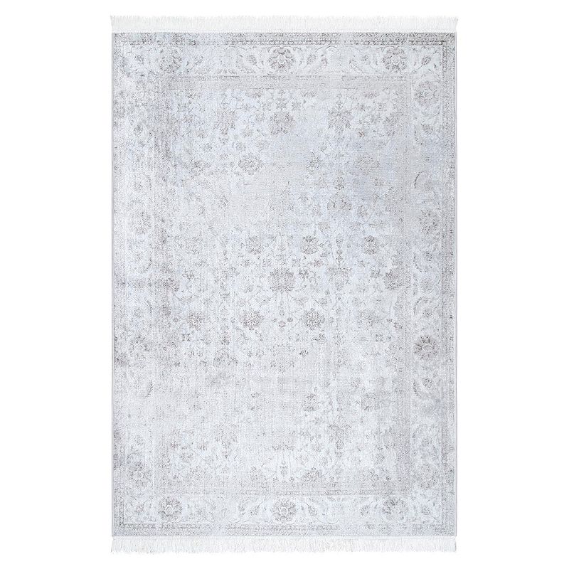 nuLOOM Vintage Floral Elyse Fringe Area Rug