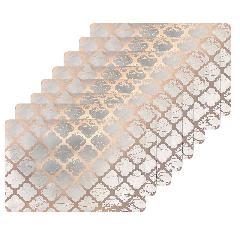 Dainty Home Marble Cork 12 x 18 Placemats Set Of 8