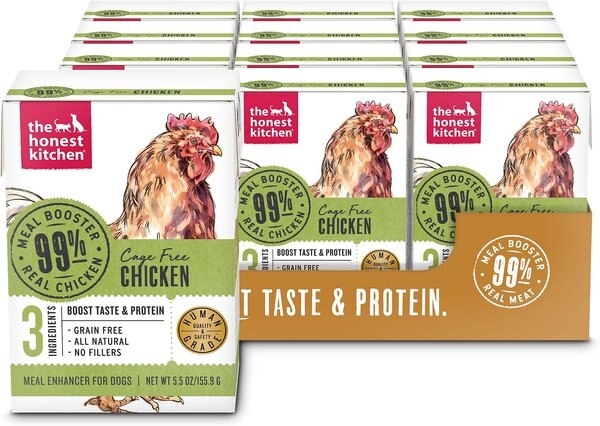 The Honest Kitchen Meal Booster 99% Chicken Wet Dog Food Topper