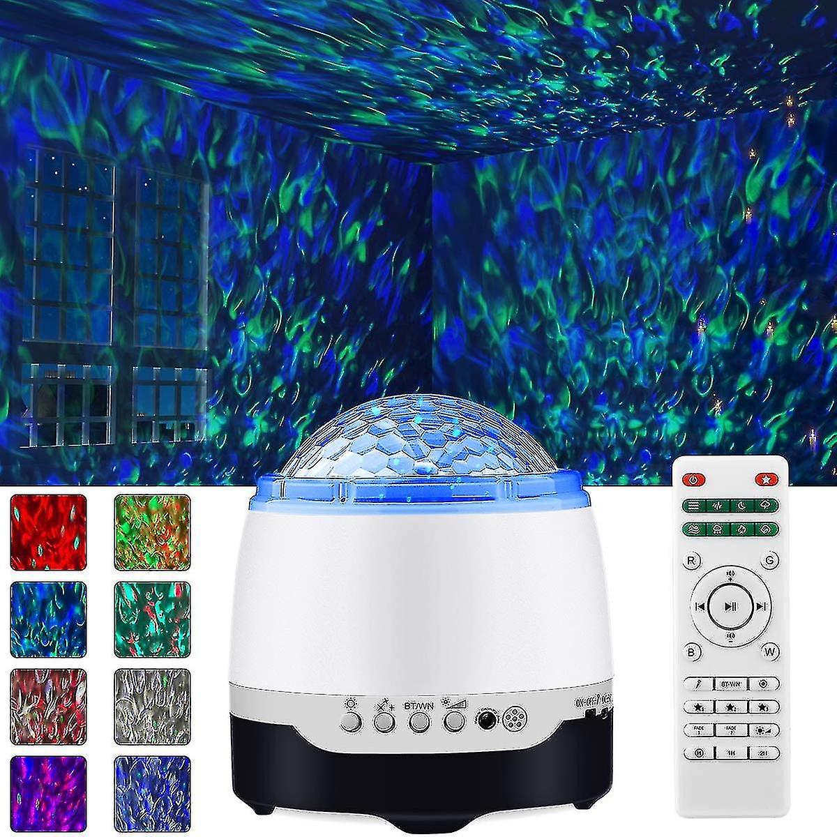 Led Projector Night Light，acsergery Projector Built-in Bluetooth