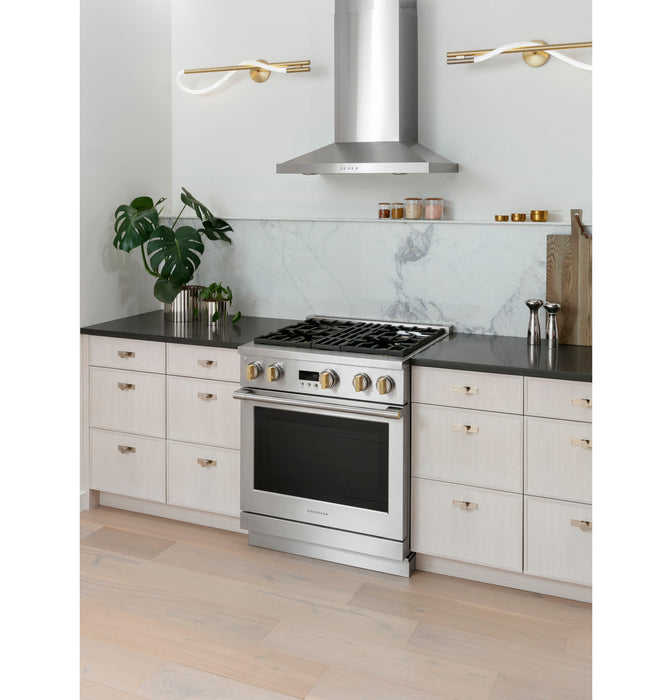 Monogram ZDP304NTSS 30quot DualFuel Professional Range with 4 Burners