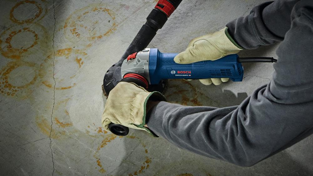 Bosch 4 1/2 Ergonomic Angle Grinder with No Lock-On Paddle Switch ;