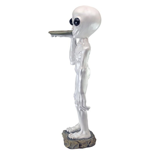 Design Toscano Roswell The Alien Butler Pedestal Sculptural Table