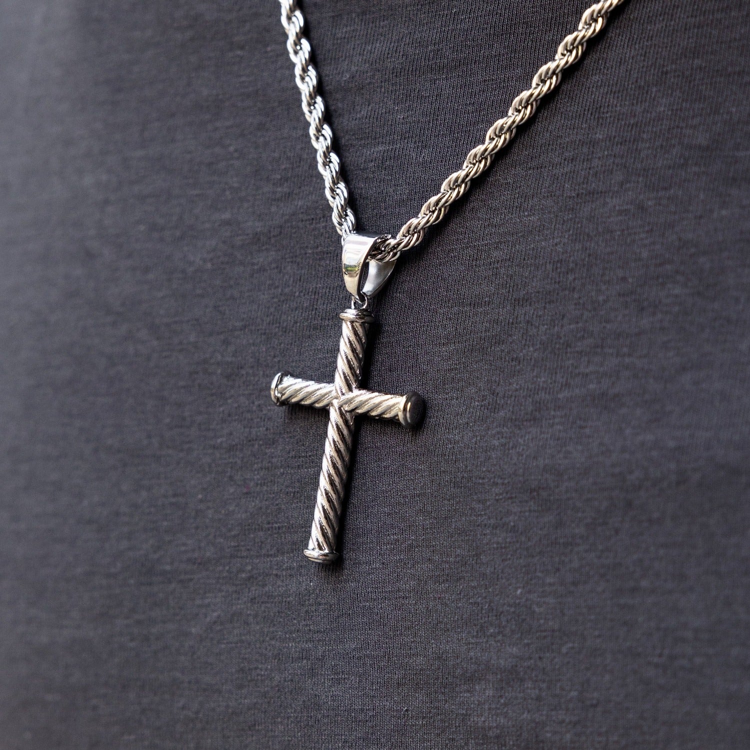 Rope Cross Pendant