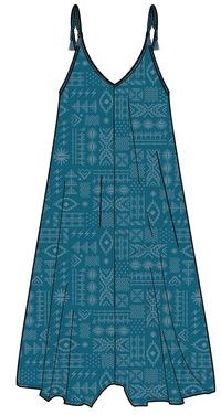 Spirit Jumpsuit - Blue Coral Geo Tile