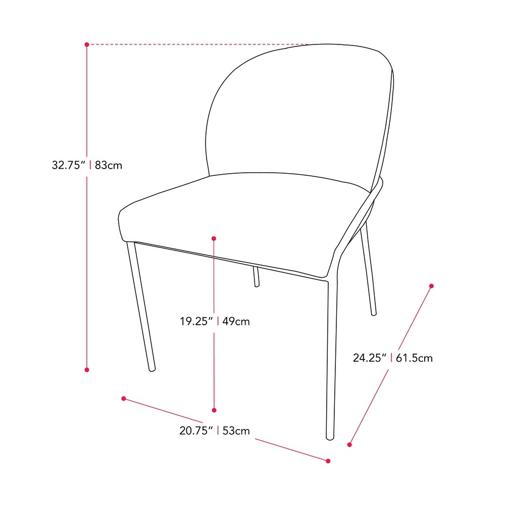 Blakeley High Back Upholstered Dining Chair  Set of 2