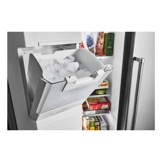 KitchenAid 19.8 cu. ft. Side by Side Refrigerator in Stainless Steel with PrintShield Finish Counter Depth KRSC700HPS