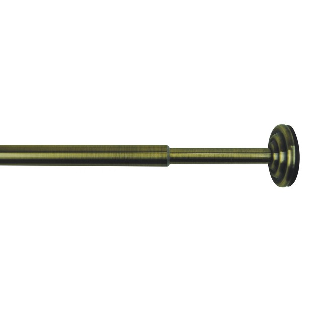 Tension Curtain Rod Antique Brass