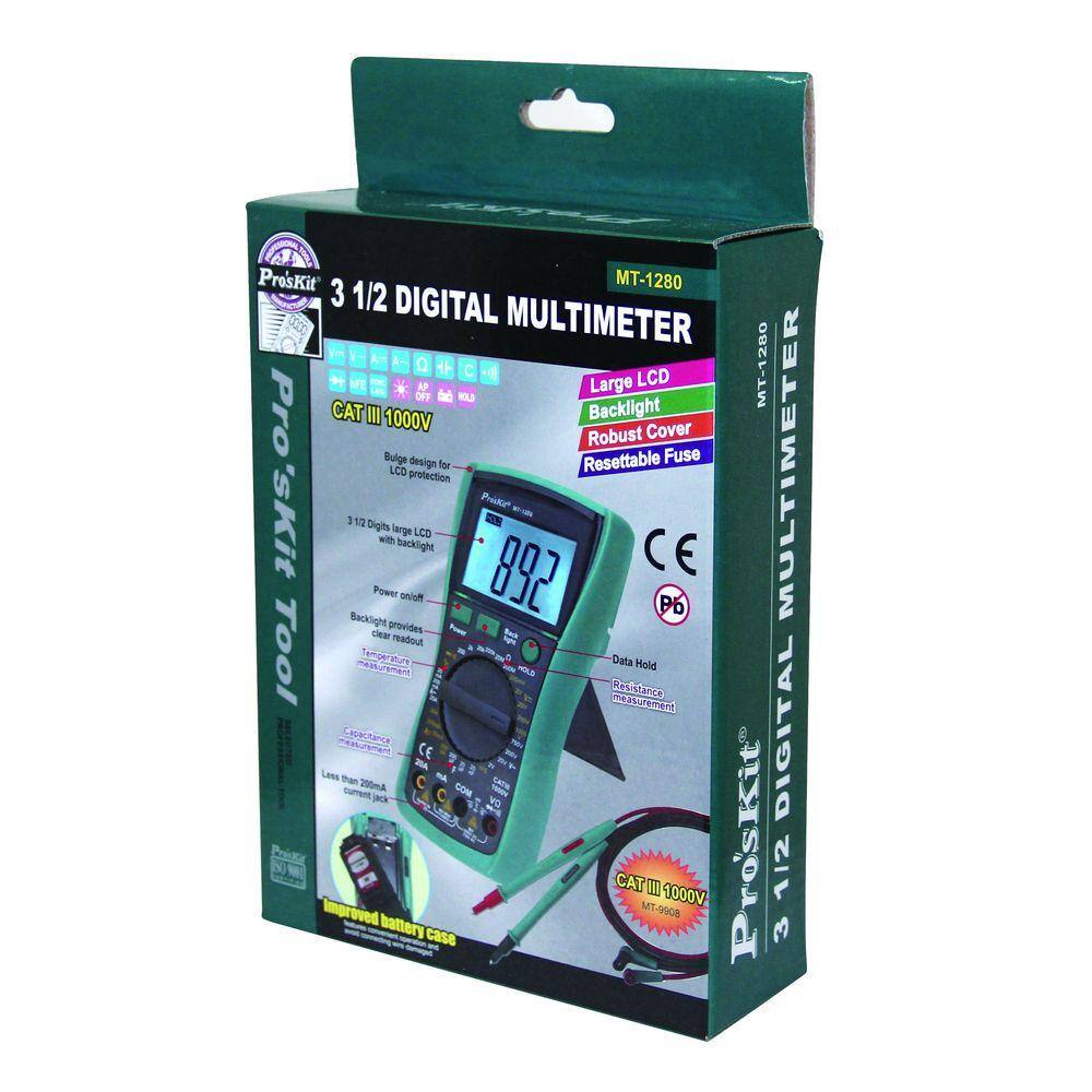 Pro'sKit Digital Multimeter MT-1280