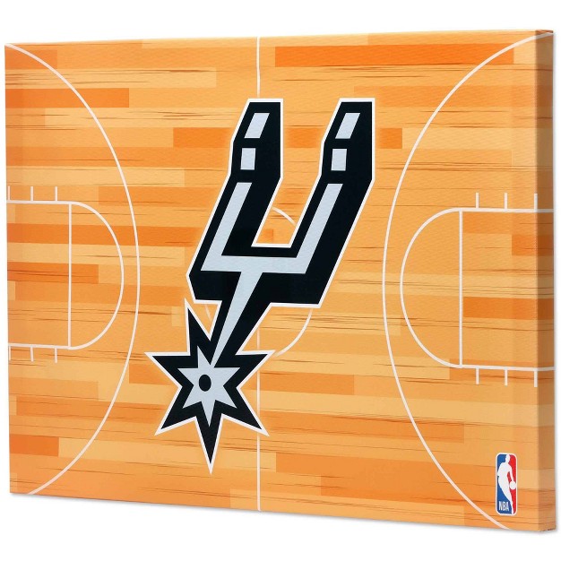 Nba San Antonio Spurs Court Canvas Wall Sign